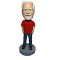 Stock Body Casual Male Relaxing Bobblehead